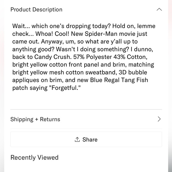 NIB Limited Edition Goorin Brothers “Dory” Fish Trucker Hat - Picture 8 of 8